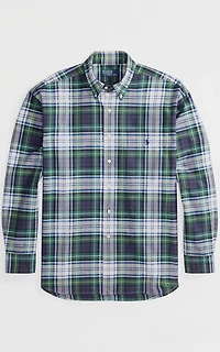 Polo Ralph Lauren Big Fit Plaid Oxford Shirt