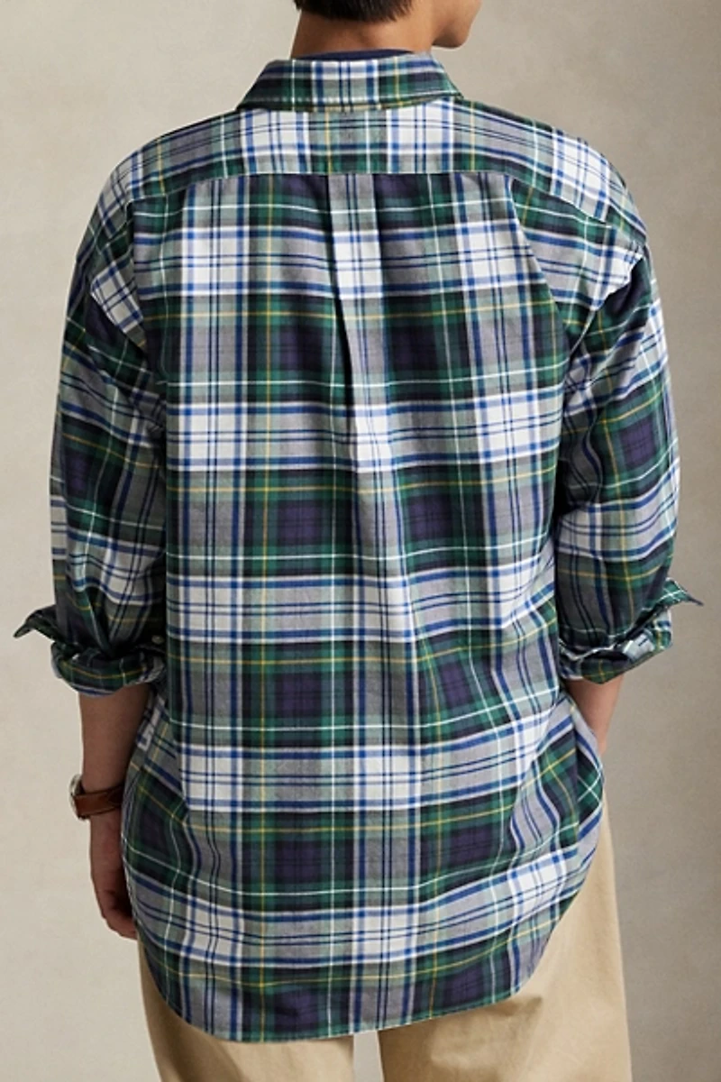 Polo Ralph Lauren Big Fit Plaid Oxford Shirt