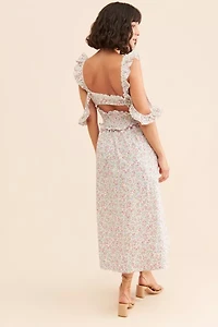 For Love & Lemons Amalfi Midi Dress
