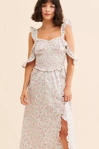 For Love & Lemons Amalfi Midi Dress
