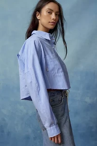 BDG Corey Cropped Button-Down Shirt