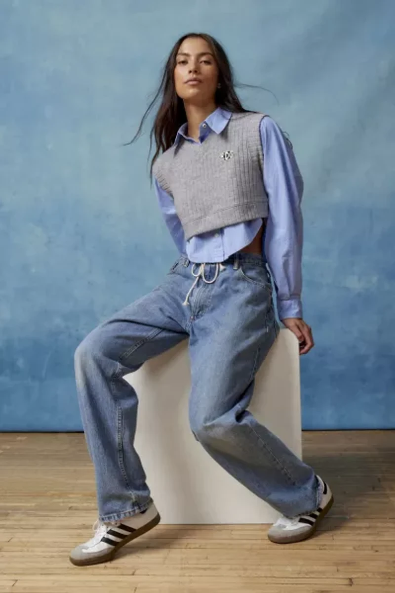 BDG Corey Cropped Button-Down Shirt
