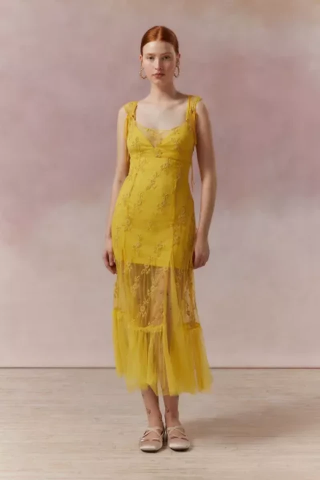 codi satin floral midi dress Altar'd State Codi Satin Floral Midi Dress