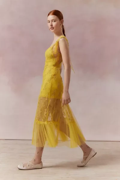 Micah Embroidered Floral Midi Dress