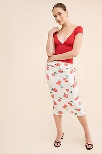 For Love & Lemons Wilma Midi Skirt