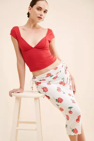 For Love & Lemons Wilma Midi Skirt