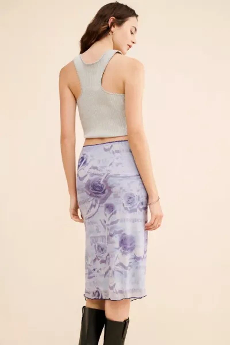 Isla Mesh Midi Skirt