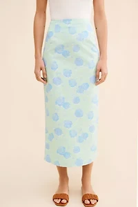Glamorous Floral Slip Midi Skirt