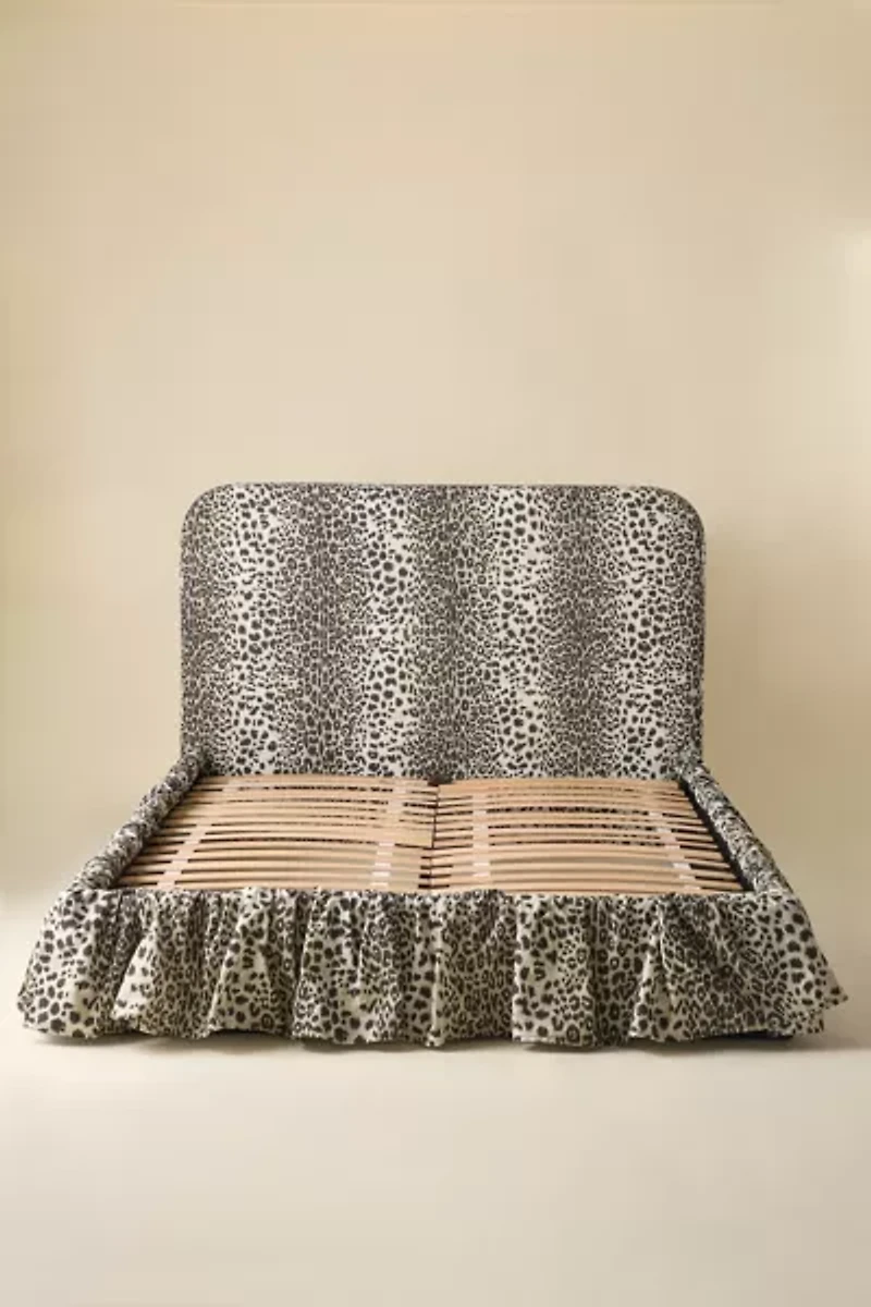 Mina Ruffle Upholstered Platform Bed