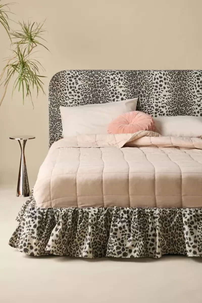 Mina Ruffle Upholstered Platform Bed
