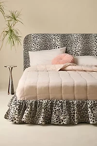 Mina Ruffle Upholstered Platform Bed