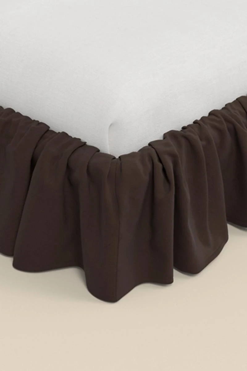Mina Ruffle Upholstered Platform Bed