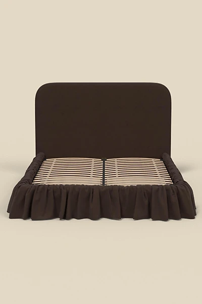 Mina Ruffle Upholstered Platform Bed