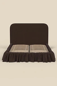 Mina Ruffle Upholstered Platform Bed
