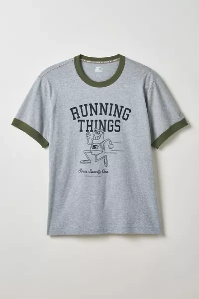 Starter Running Things Graphic Ringer Tee
