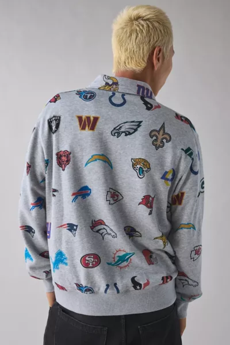 Starter UO Exclusive NFL Logo Mashup Quarter Zip Sweatshirt