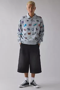 Starter UO Exclusive NFL Logo Mashup Quarter Zip Sweatshirt