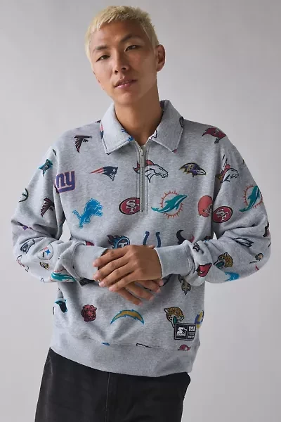 Starter UO Exclusive NFL Logo Mashup Quarter Zip Sweatshirt