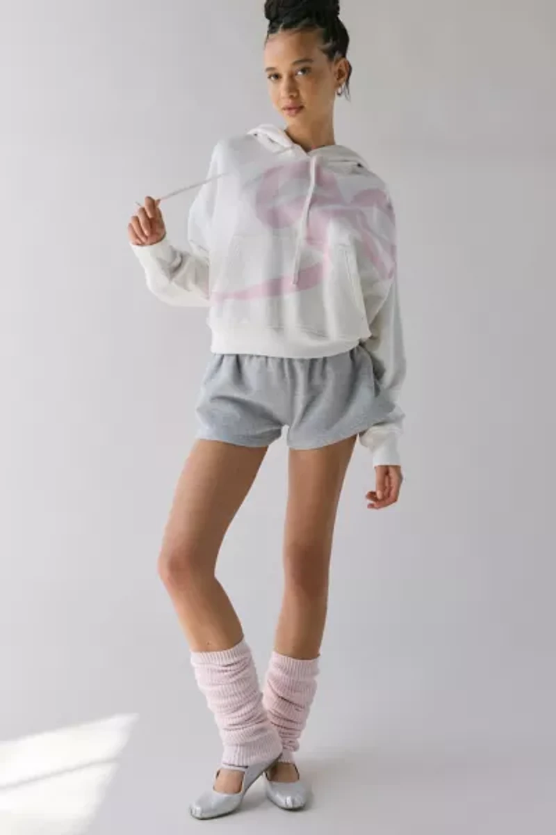 LoveShackFancy Brunella Bow Graphic Cotton Hoodie Sweatshirt