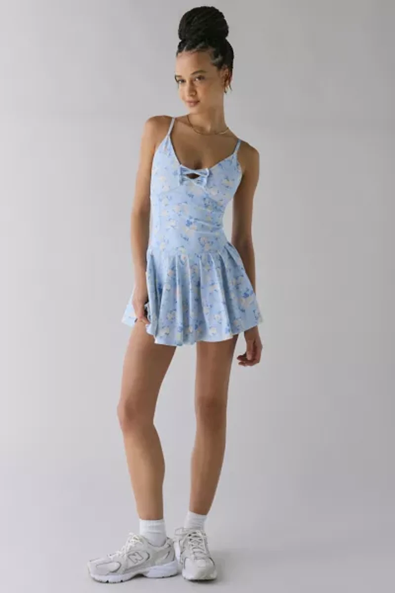 LoveShackFancy Hubert Bow Floral Active Dress