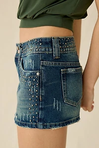 BDG Game Day Low-Rise Denim Micro Mini Skirt