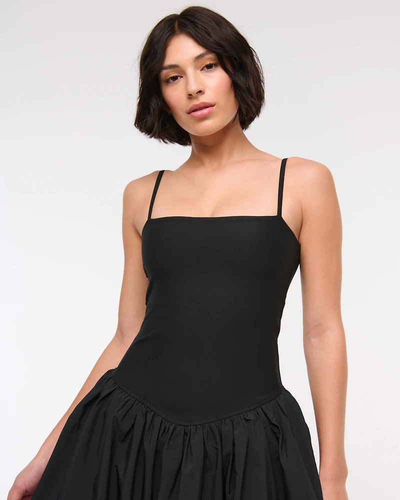 YPB sculptLUX Bubble Hem Mini Dress