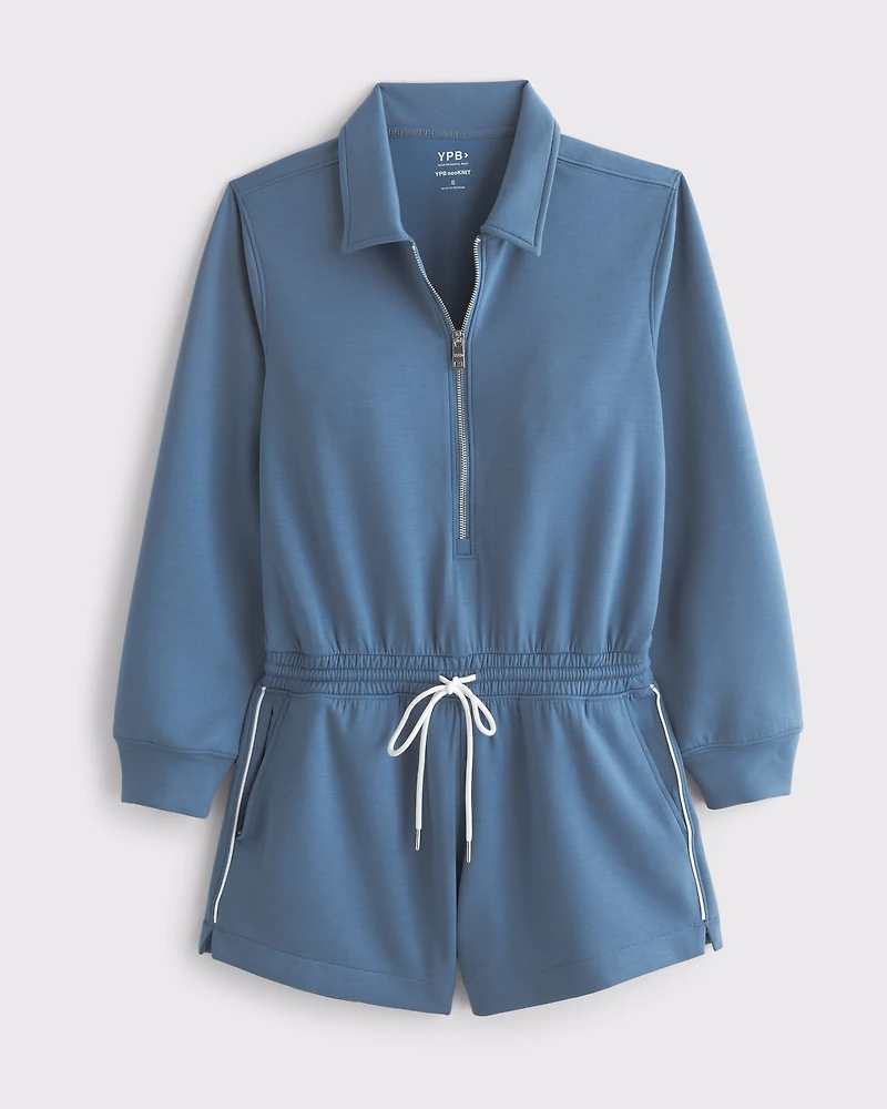 YPB neoKNIT Long-Sleeve Half-Zip Romper