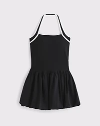 YPB motionTEK Halter Bubble Hem Mini Dress
