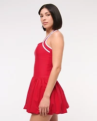 YPB motionTEK Halter Bubble Hem Mini Dress