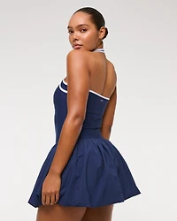 Abercrombie & Fitch YPB motionTEK Halter Bubble Hem Mini Dress | MainPlace  Mall