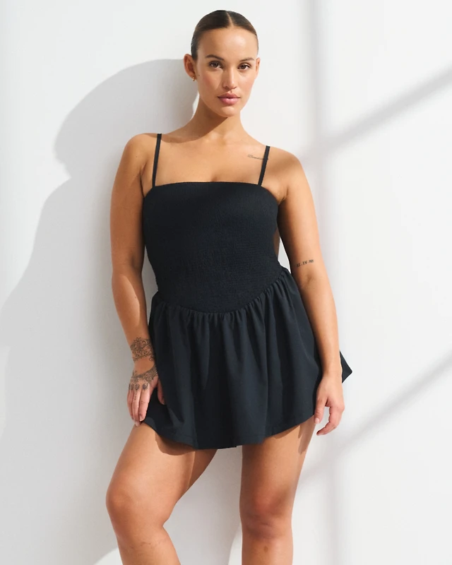 beginning boutique black long sleeve dress Elery Black Midi Dress - US 14 main image 1