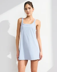 YPB On The Go Double-Layered Mini Dress