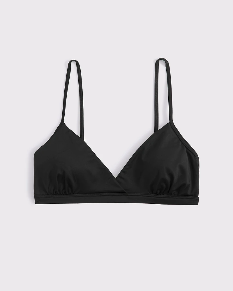 Satin V-Neck Bralette