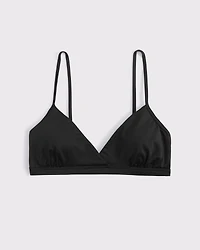 Satin V-Neck Bralette