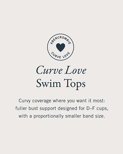 Curve Love Ruffle Strap Underwire Bikini Top