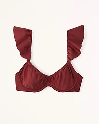 Ruffle Strap Underwire Bikini Top