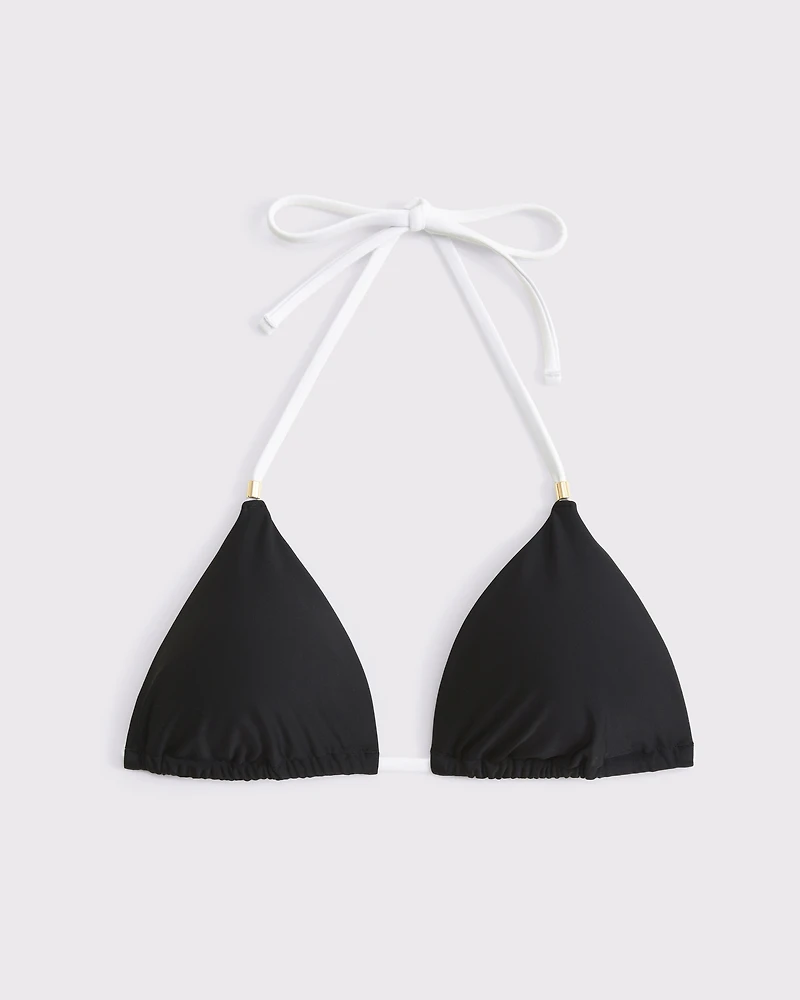 Halter String Triangle Bikini Top