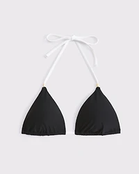Halter String Triangle Bikini Top