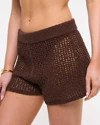 Crochet-Style Coverup Short