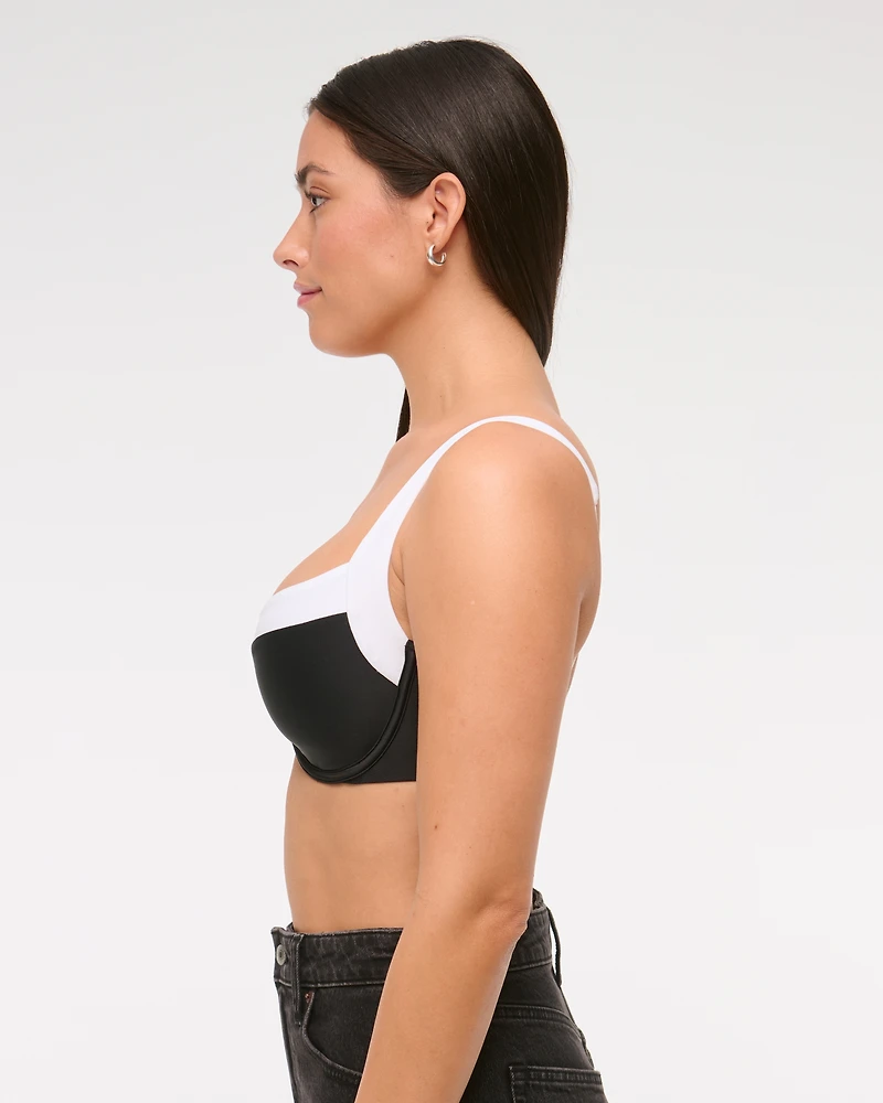 Curve Love Wide Strap Underwire Bikini Top