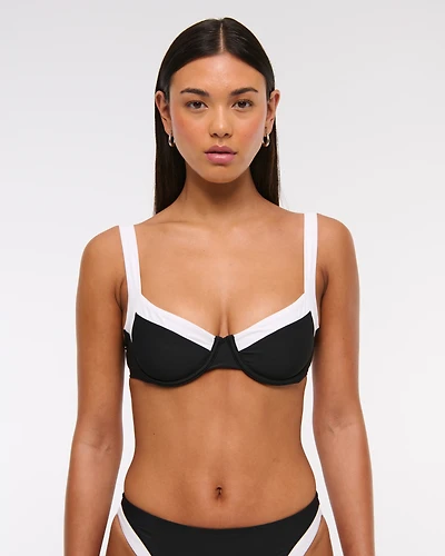 Wide Strap Underwire Bikini Top
