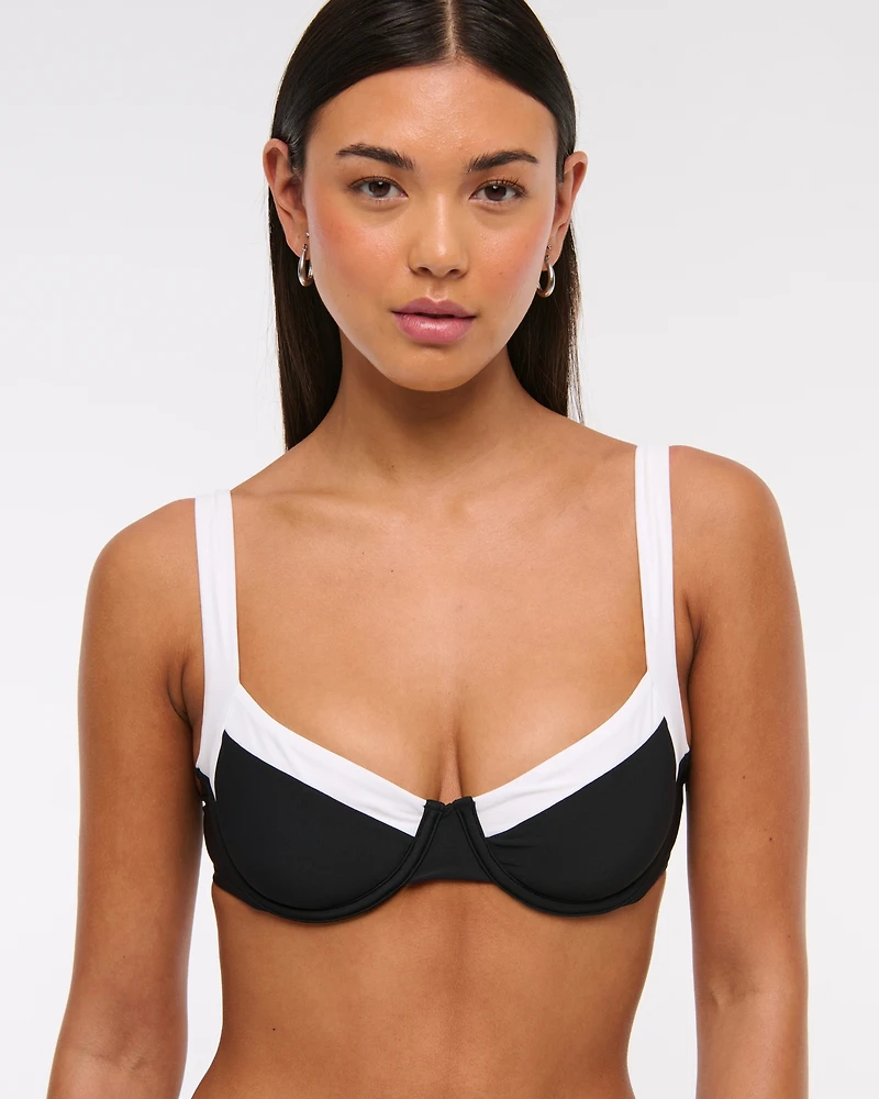 Wide Strap Underwire Bikini Top