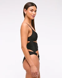 Hardware Cutout One-Piece Swimsuit