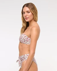 Tie-Front High-Waist Moderate Bottom