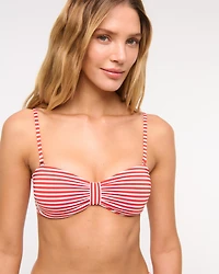 Knot-Front Bandeau Swim Top