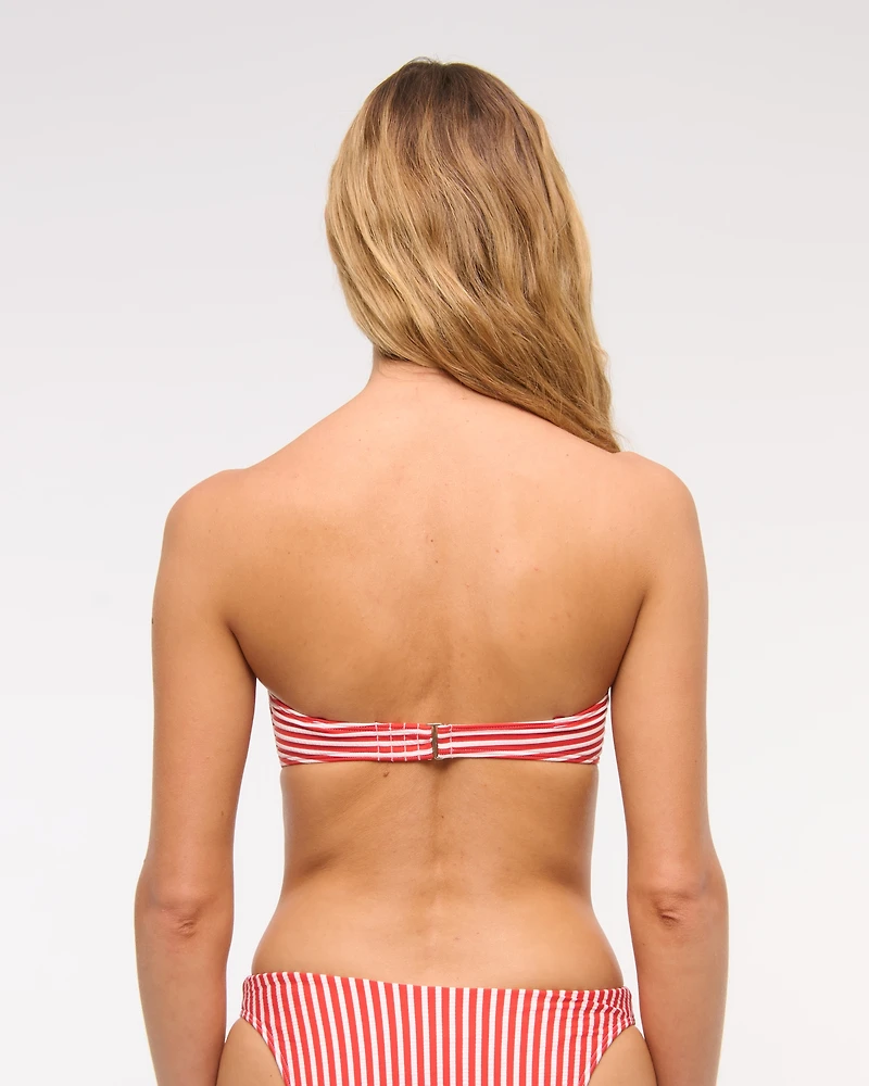 Knot-Front Bandeau Swim Top