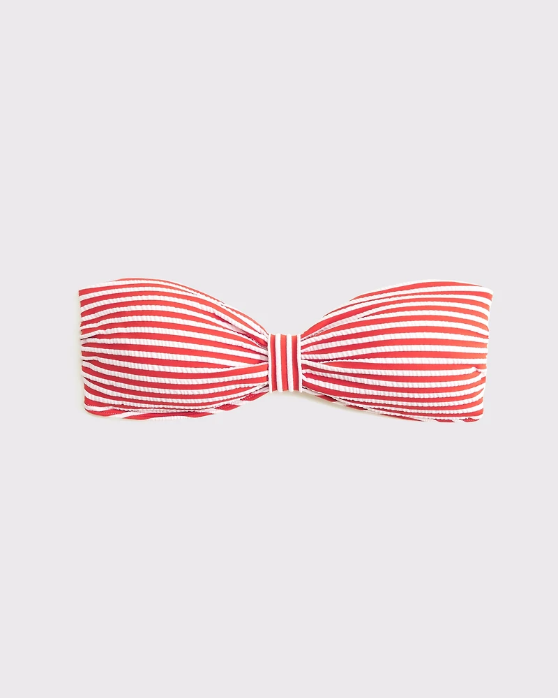 Knot-Front Bandeau Swim Top