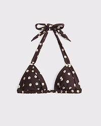 O-Ring Halter Triangle Bikini Top