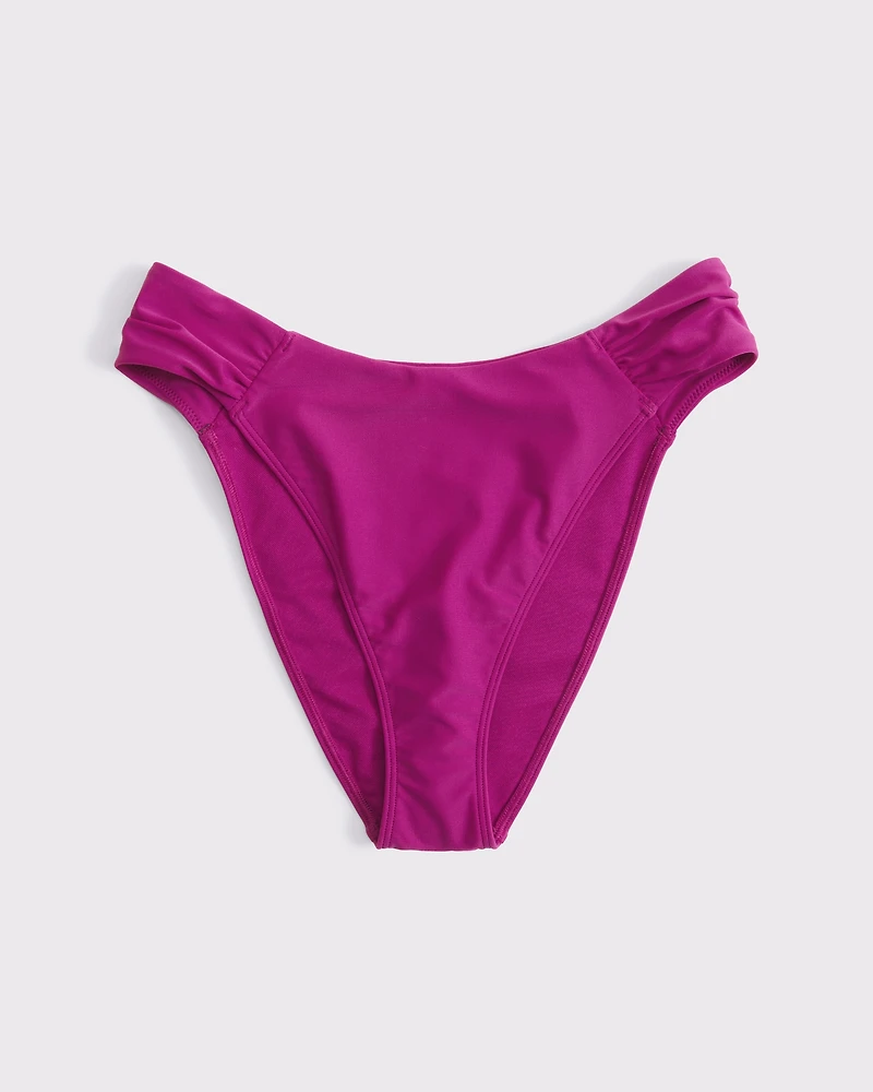 Ruched-Side Mid Rise Moderate Bottom