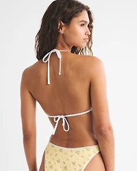 Reversible Halter String Triangle Bikini Top